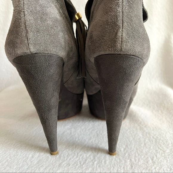 Colin Stuart for Victoria’s Secret Suede Platform Stiletto Booties - Picture 12 of 15